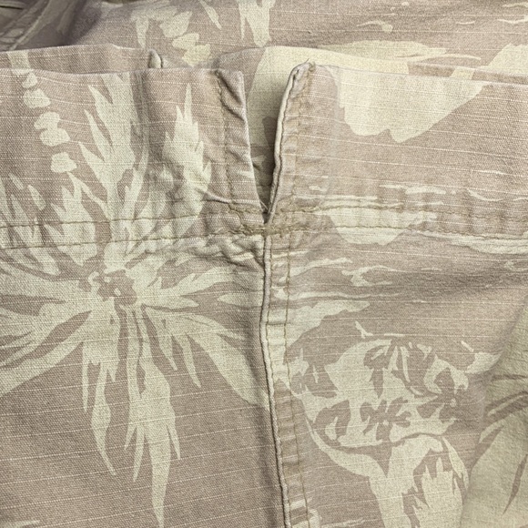 Periscope Sportswear Capri Cropped Island Pattern Rip Stop Pants Size 5 Jr - Picture 8 of 9